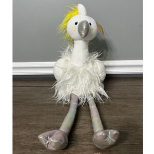 Animal Adventure Target Cockatoo Plush White Yellow Bird Stuffed Animal‎